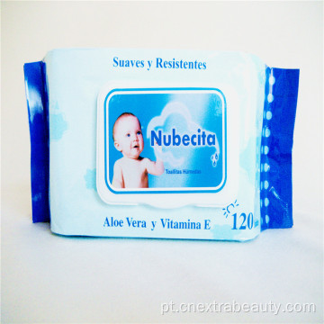 Lenços umedecidos descartáveis ​​para bebês suprimentos de limpeza para cuidados com a pele